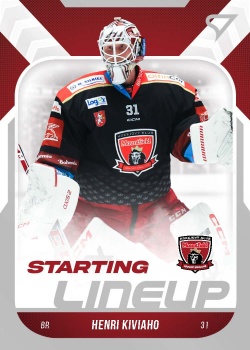 Henri Kiviaho Hradec Kralove Tipsport ELH 2022/23 SportZoo 2. serie Starting LINEUP #SL-25